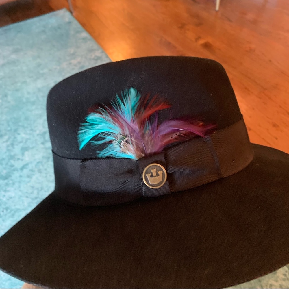 Goorin black wool hat